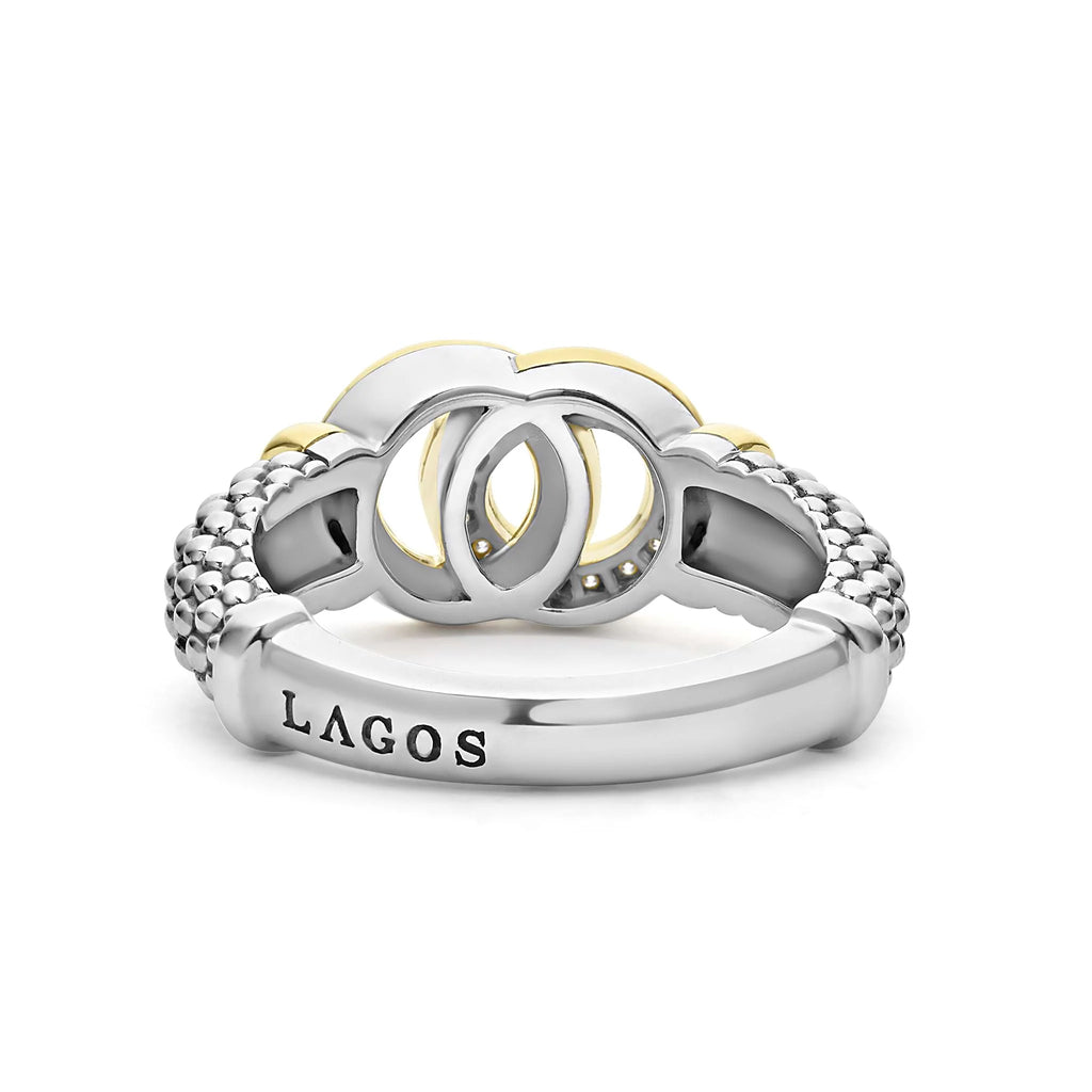 "Signature Caviar" Two-Tone Interlocking Diamond Ring (7)