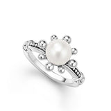 LAGOS "Luna" Fleur Pearl Ring