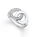 LAGOS Large Signature Caviar Interlocking Diamond Ring (7)