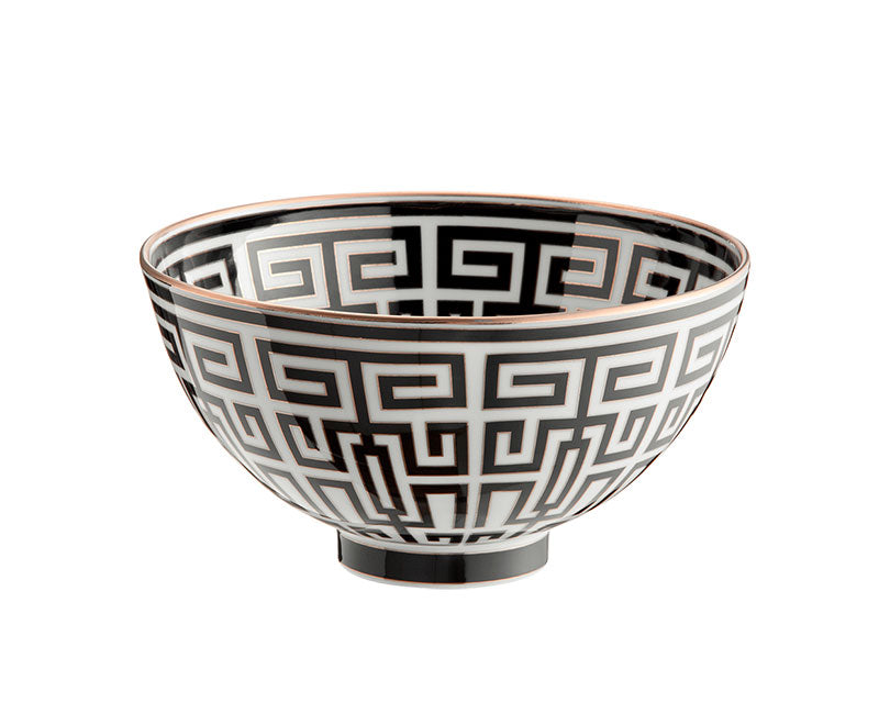 Richard Ginori 1735 "Labirinto" Nero Gio Ponti Bowl