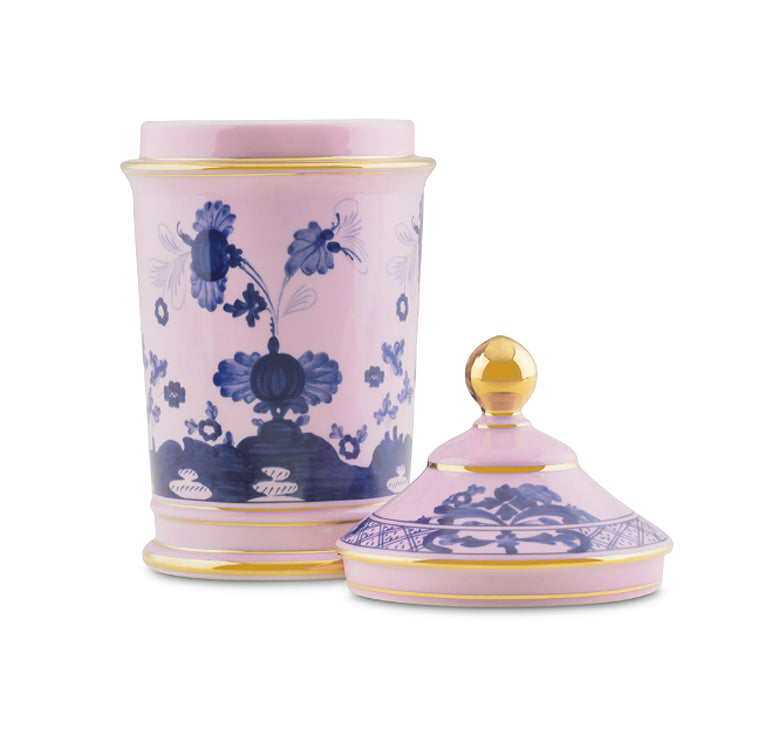 Richard Ginori 1735 "Oriente Italiano" Azalea Pharmacy Vase with Cover