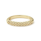 "Caviar Gold" Beaded Stacking Ring in 18kt Yellow Gold (7)