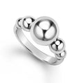 LAGOS "Caviar Bubbly" Silver Beaded Ring (7)