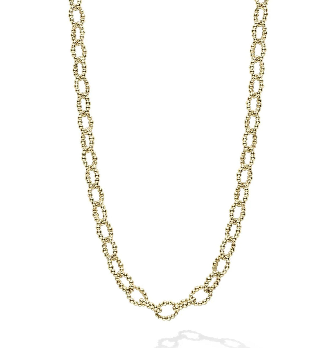 LAGOS "Signature Caviar" Small Link in 18kt Yellow Gold