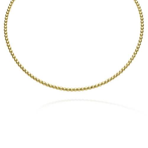 LAGOS "Caviar Gold" Beaded Collar 16" Necklace