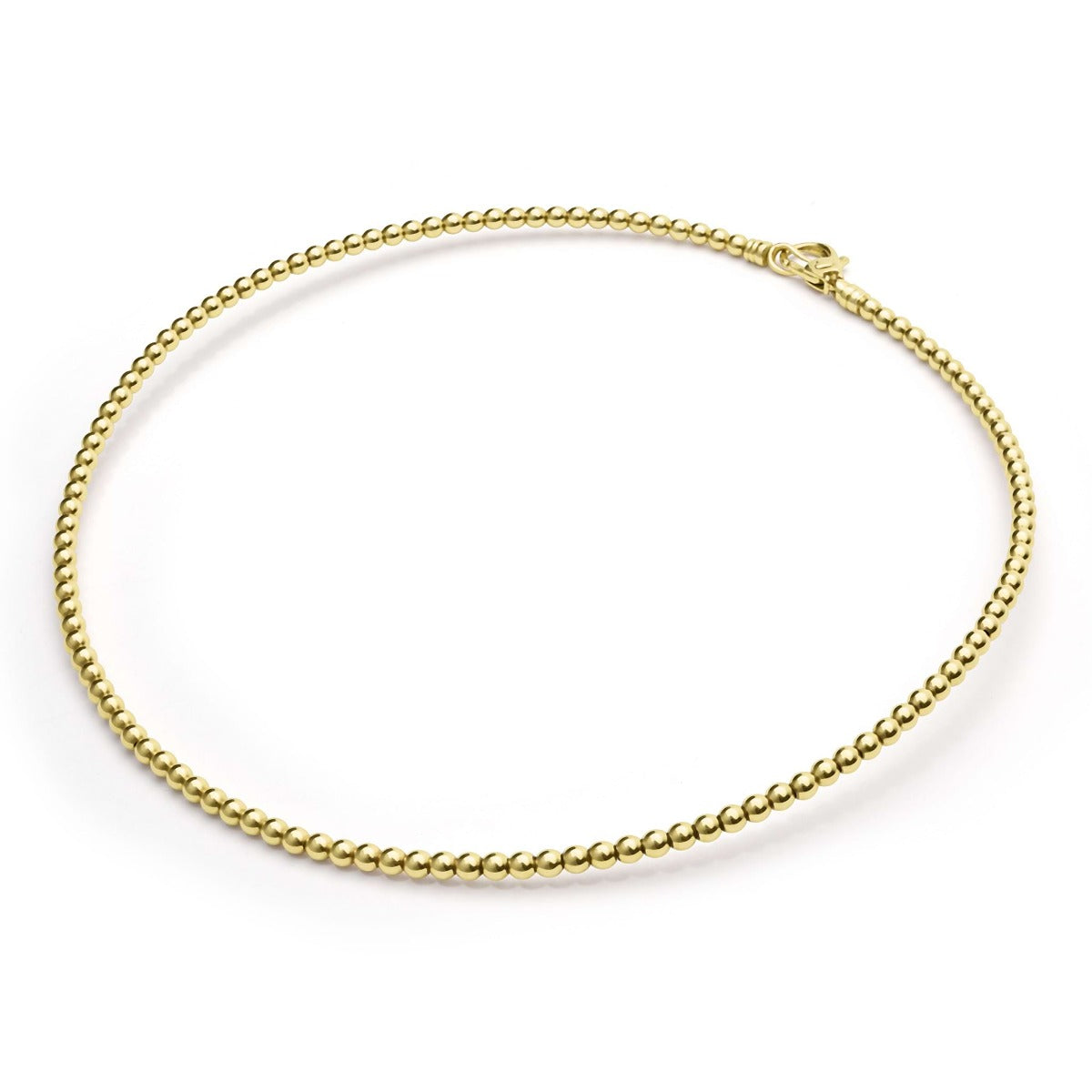 "Caviar Gold" Beaded Collar 16" Necklace