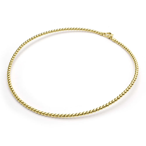 "Caviar Gold" Beaded Collar 16" Necklace