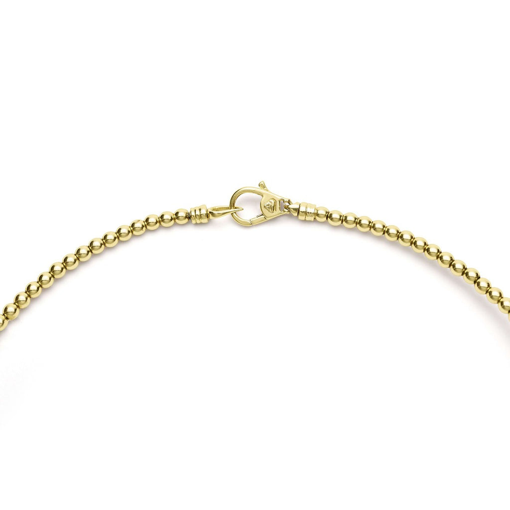 "Caviar Gold" Beaded Collar 16" Necklace