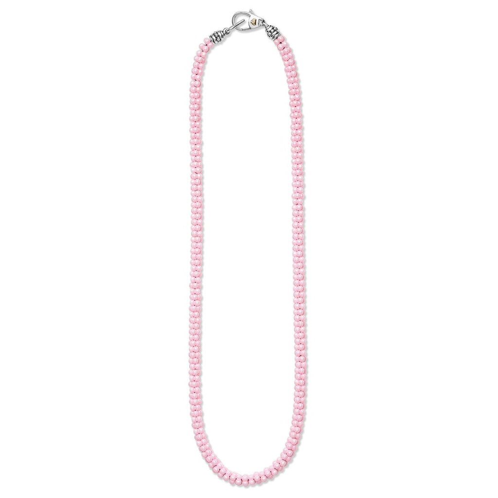 LAGOS "Pink Caviar" Ceramic Caviar Beaded 18" Necklace | Louis Anthony Jewelers