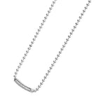 "Caviar Spark" Small Diamond Station Beaded Necklace