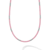 LAGOS "Pink Caviar" Silver Station Ceramic Beaded 18" Necklace