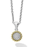 LAGOS "Caviar Lux" Two-Tone Diamond Pendant Necklace