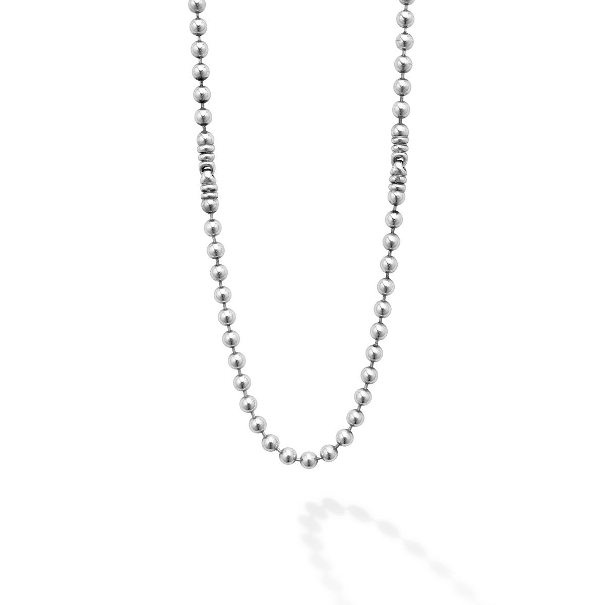 LAGOS "Anthem" Silver Station Caviar Beaded 22" Necklace
