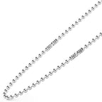 "Anthem" Silver Station Caviar Beaded 20" Necklace