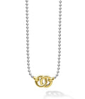 LAGOS "Signature Caviar" Two-Tone Interlocking Pendant Necklace
