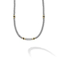 LAGOS "Black Caviar" Two-Tone Black Ceramic Caviar Diamond Necklace