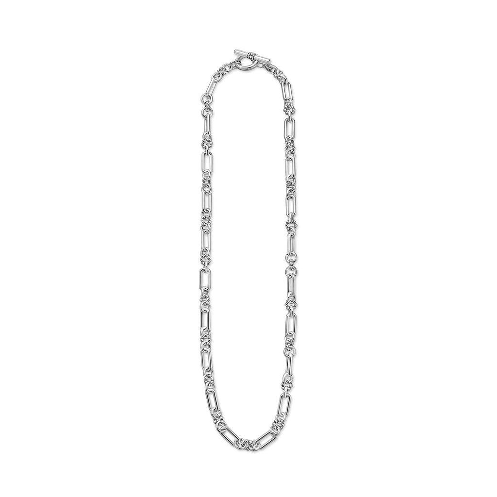 Signature Caviar Petite Sterling Silver Caviar Link Necklace