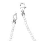 "Signature Caviar" White Agate & Sterling Silver Station 18" Necklace