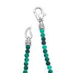 "Signature Caviar" Malachite  & Sterling Silver Station 18" Necklace