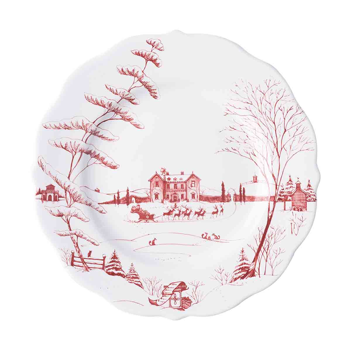 Juliska Country Estate Winter Frolic Dinner Plate