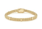 LAGOS "Caviar Gold" Station 6mm Caviar Bracelet in 18kt Yellow Gold