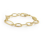 "Signature Caviar" 18kt Oval Gold Link Bracelet (7)