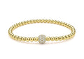 LAGOS "Caviar Gold" Gold and Diamond Bead Bracelet