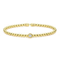 LAGOS "Caviar Gold" Beaded Diamond Cuff Bracelet (7)