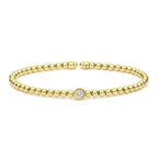 LAGOS "Caviar Gold" Beaded Diamond Cuff Bracelet (7)