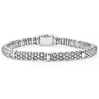 "Signature Caviar" Beaded Bracelet With 7 Smooth Stations (7)