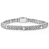 "Signature Caviar" Beaded Bracelet With 7 Smooth Stations (7)