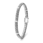 "Signature Caviar" Beaded Bracelet With 7 Smooth Stations (7)