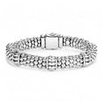 LAGOS "Signature Caviar" Fluted Beaded Bracelet With 5 Stations