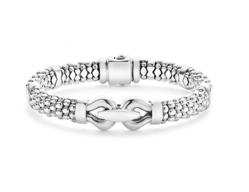 LAGOS "Derby" Caviar Buckle Bracelet, Size 7