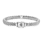 "Embrace" Single Station X Two-Tone Diamond Bracelet