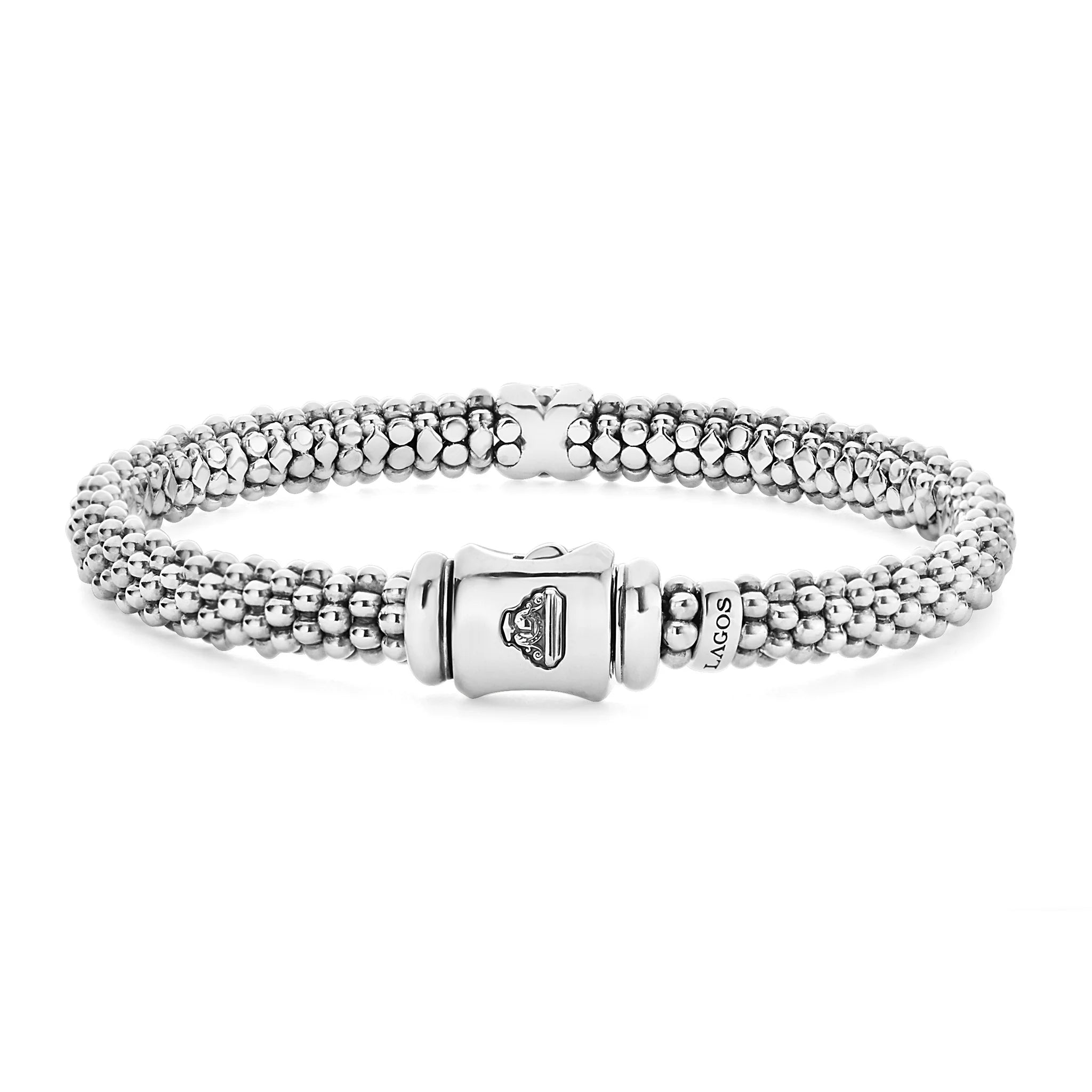 "Embrace" Single Station X Two-Tone Diamond Bracelet