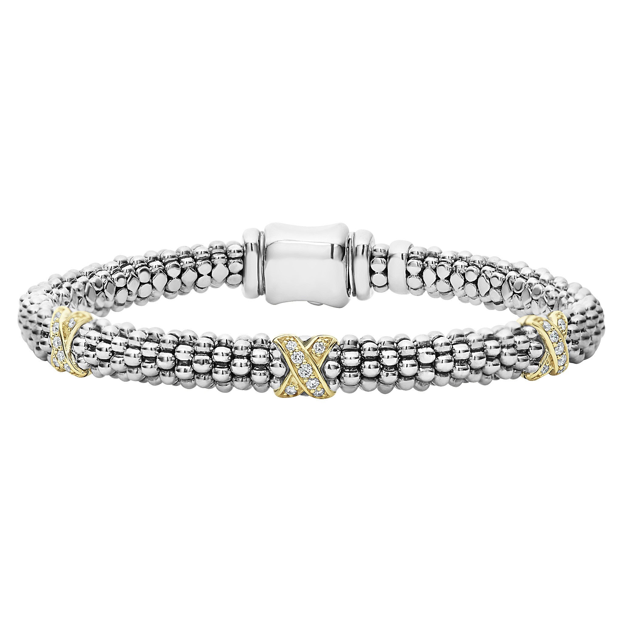 LAGOs "Caviar Lux" Three Station X Bracelet