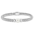 LAGOS "Luna" Silver X Pearl Caviar Bracelet