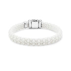 "White Caviar" Ceramic Beaded Bracelet