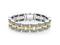 LAGOS "High Bar" Gold Caviar Link Bracelet