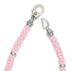 "Pink Caviar" Five Silver Station Ceramic Bracelet (7)