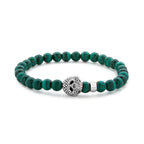 LAGOS "Anthem" Malachite Skull Bracelet (8)
