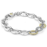 "Caviar Lux" Single Station Diamond Link Bracelet (7)