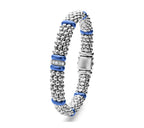 "Blue Caviar" Single Station Diamond Caviar Bracelet