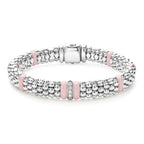 LAGOS "Pink Caviar" Single Station Diamond Caviar Bracelet (7)