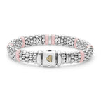 "Pink Caviar" Single Station Diamond Caviar Bracelet (7)