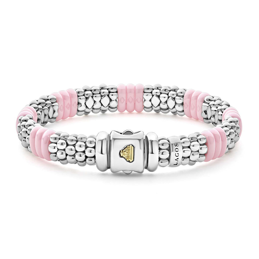 "Pink Caviar" Ceramic Caviar Beaded Bracelet (7)