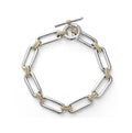 LAGOS Signature Caviar Two Tone Link Drop Necklace