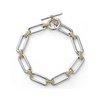 LAGOS Signature Caviar Two Tone Link Drop Necklace