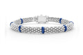 LAGOS "Blue Caviar" Ceramic Station Caviar Bracelet, Size 7